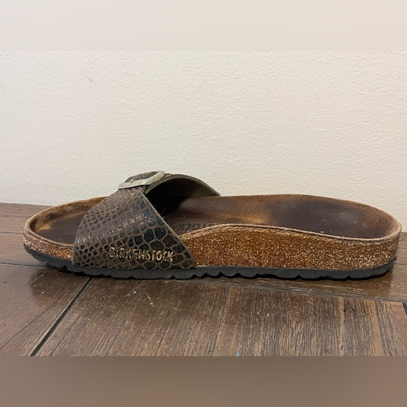 Birkenstock Madrid Snake Skin Sandals size 38 Women’s size 7 - Picture 3 of 9